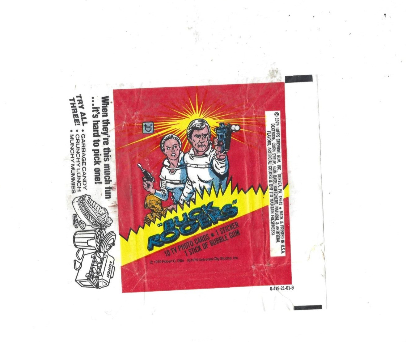 1979 BUCK ROGERS Topps Wax Pack wrapper