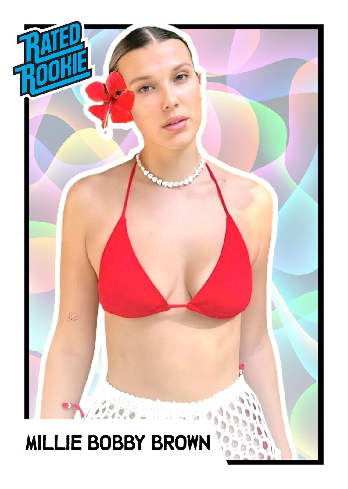 Millie Bobby Brown Custom Trading Card By MPRINTS /9 (Only 9 Printed)