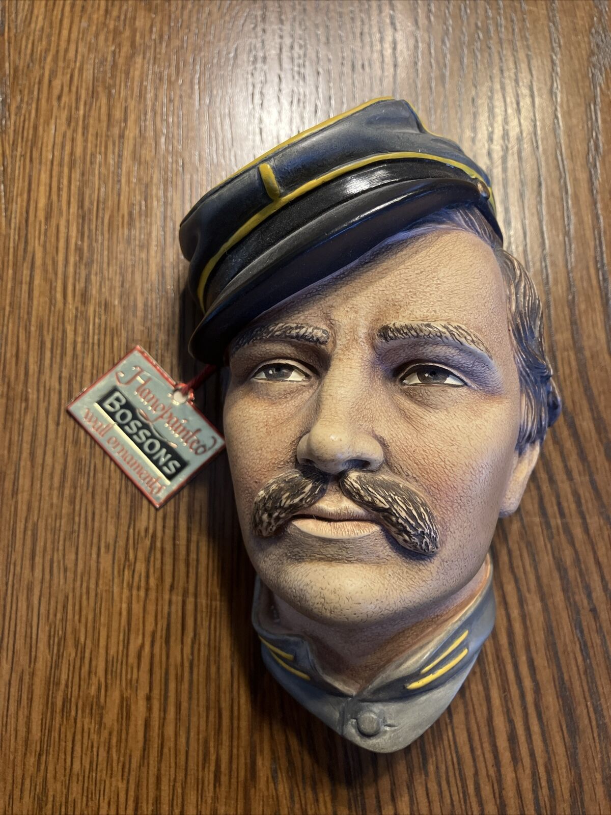 GORGEOUS BOSSONS CHALKWARE HEAD: INFANTRY OFFICER (1986) #155 CONGLETON, ENGLAND