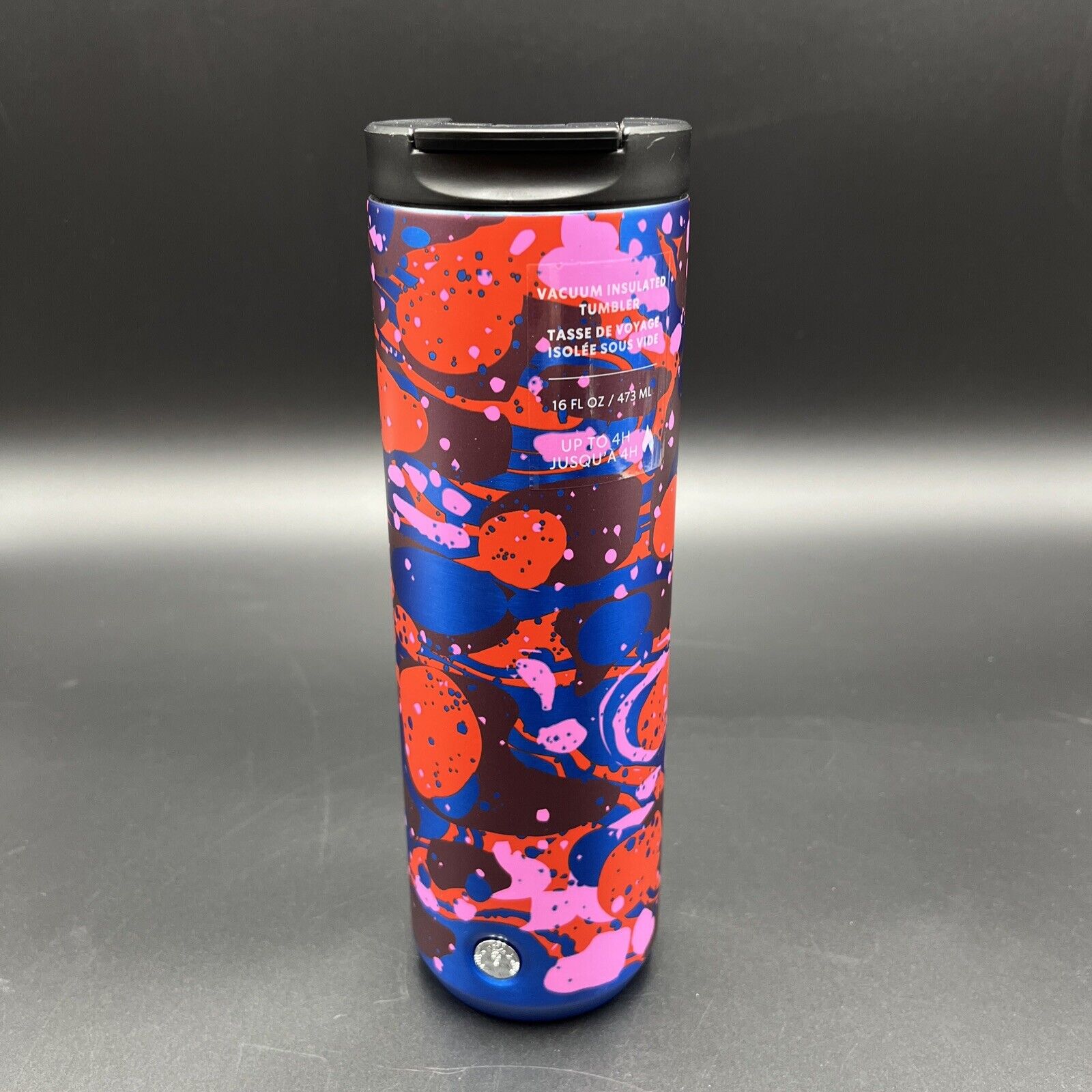 Starbucks 2022 Christmas Tumbler BLUE CANDY Stainless Vacuum Insulated 16oz
