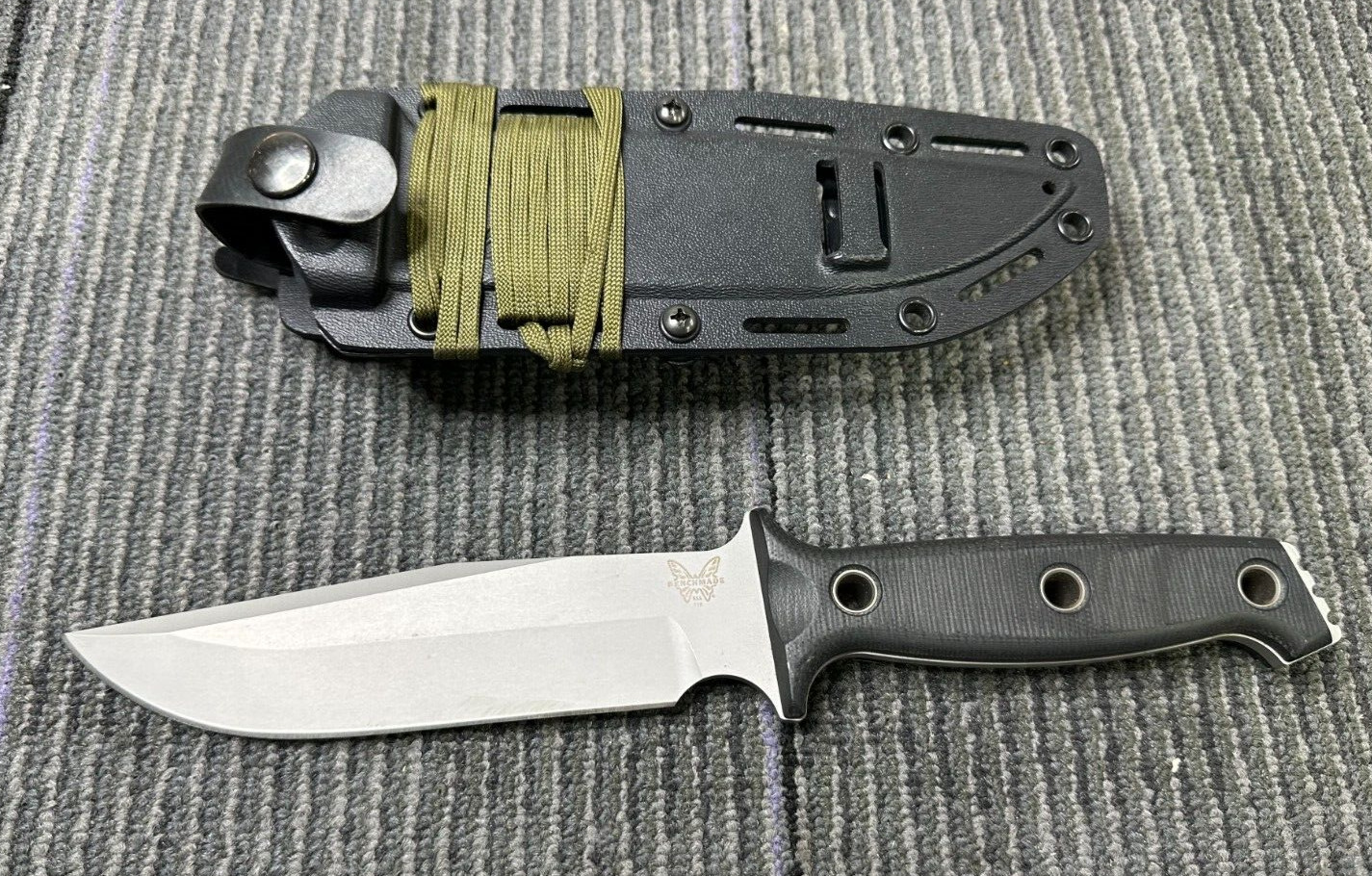 Benchmade 119 Arvensis Sibert Straight Blade Knife w/ Sheath