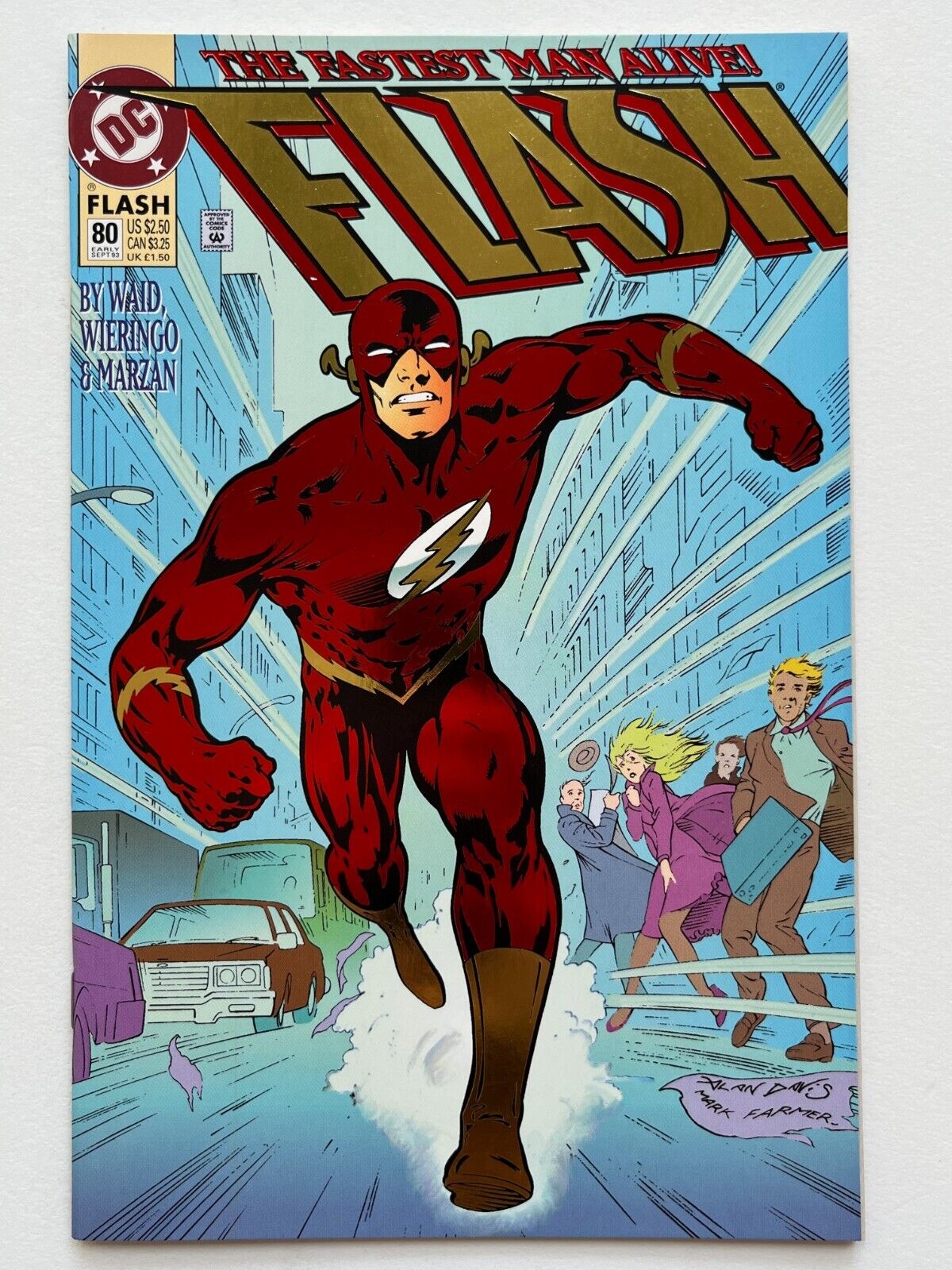 Flash #80 (1993) Foil cover Mark Waid Wieringo NM- range