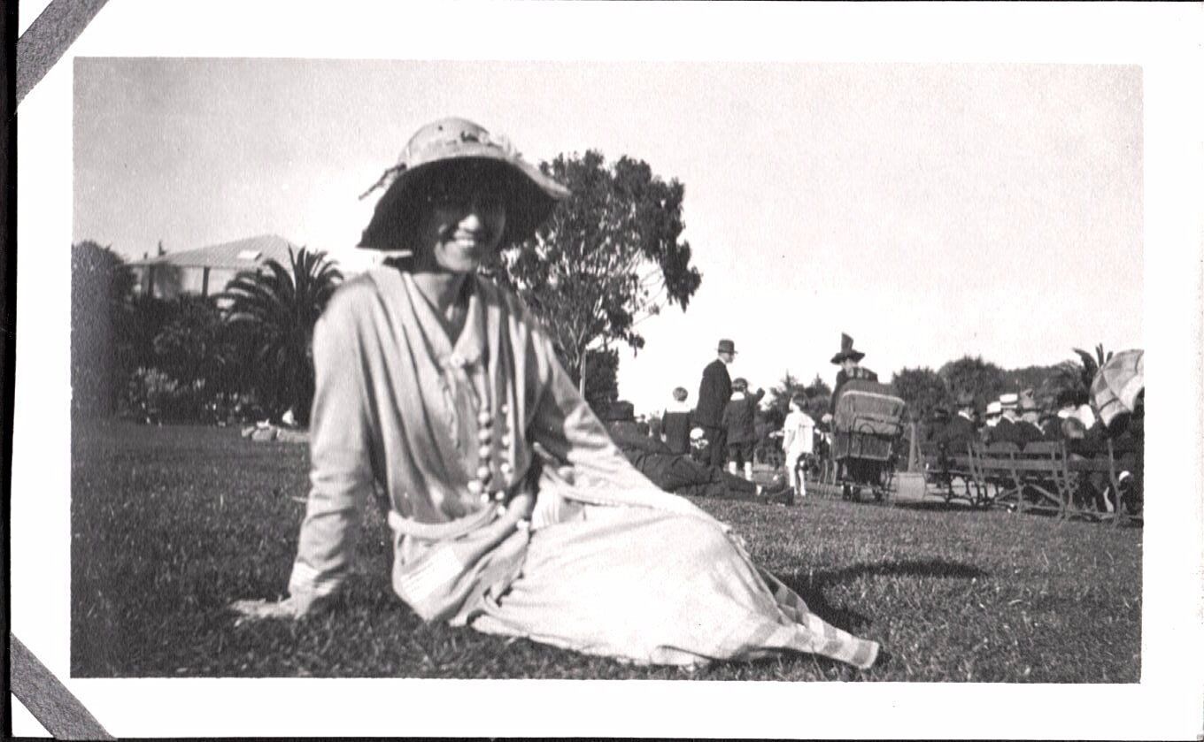 VINTAGE PHOTOGRAPH 1916 CITY PARK STANFORD PALO ALTO FRESNO CALIFORNIA OLD PHOTO