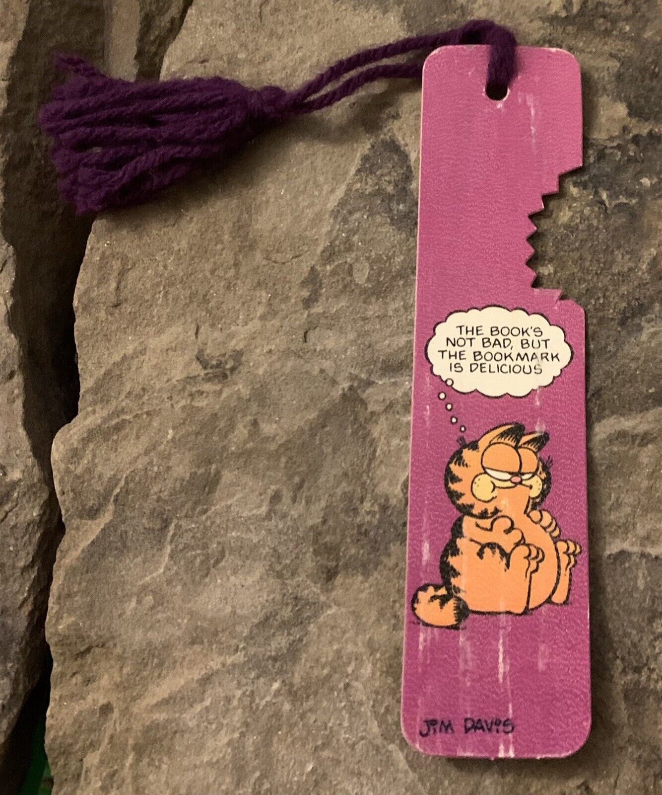 Garfield Vintage Book Mark. The Book’s Not Bad, But The Bookmark Is Delicious
