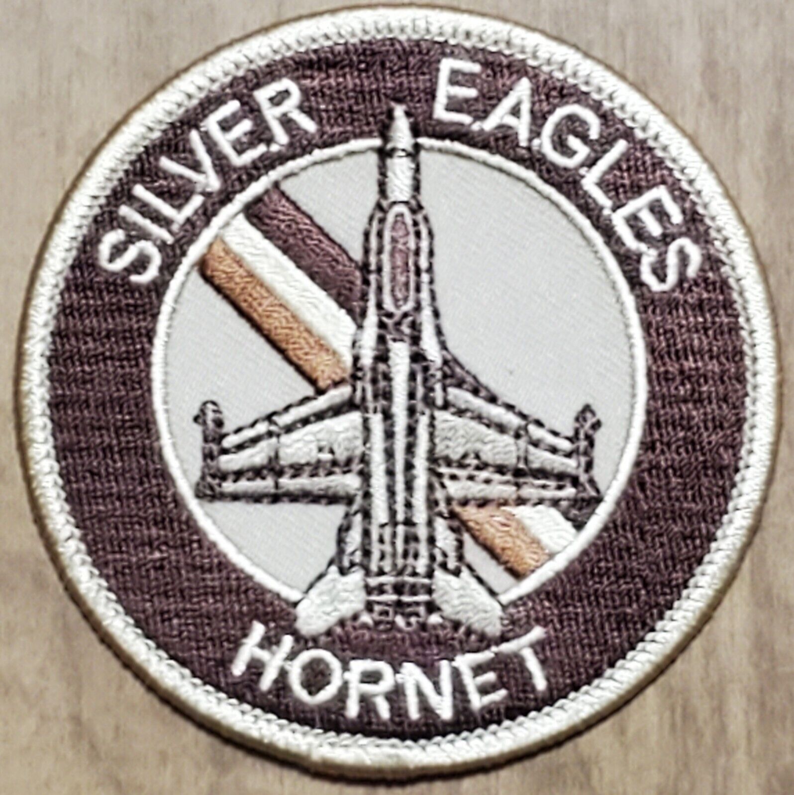 USMC MARINES VMFA-115 SILVER EAGLE F-18 HORNET Strike Fighter Sqdn Patch DESERT 