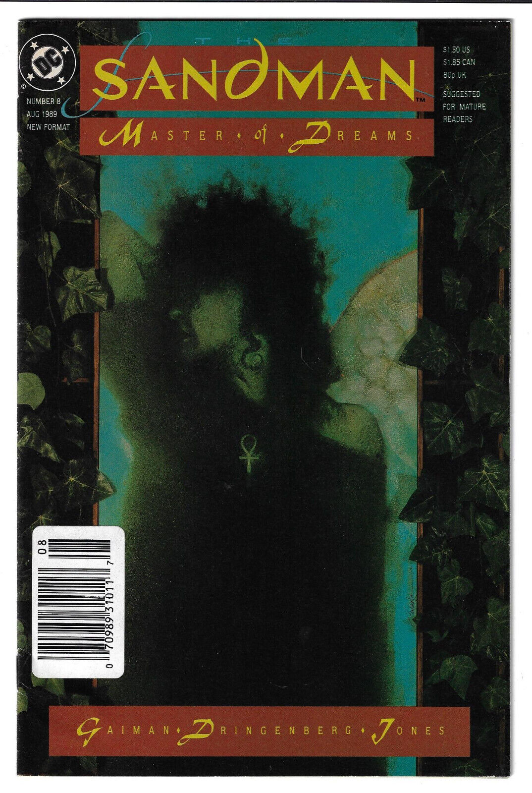 SANDMAN #8 1989 VERY RARE NEWSSTAND PUBLISHORIAL KEY FIRST APPEARANCE OF DEATH