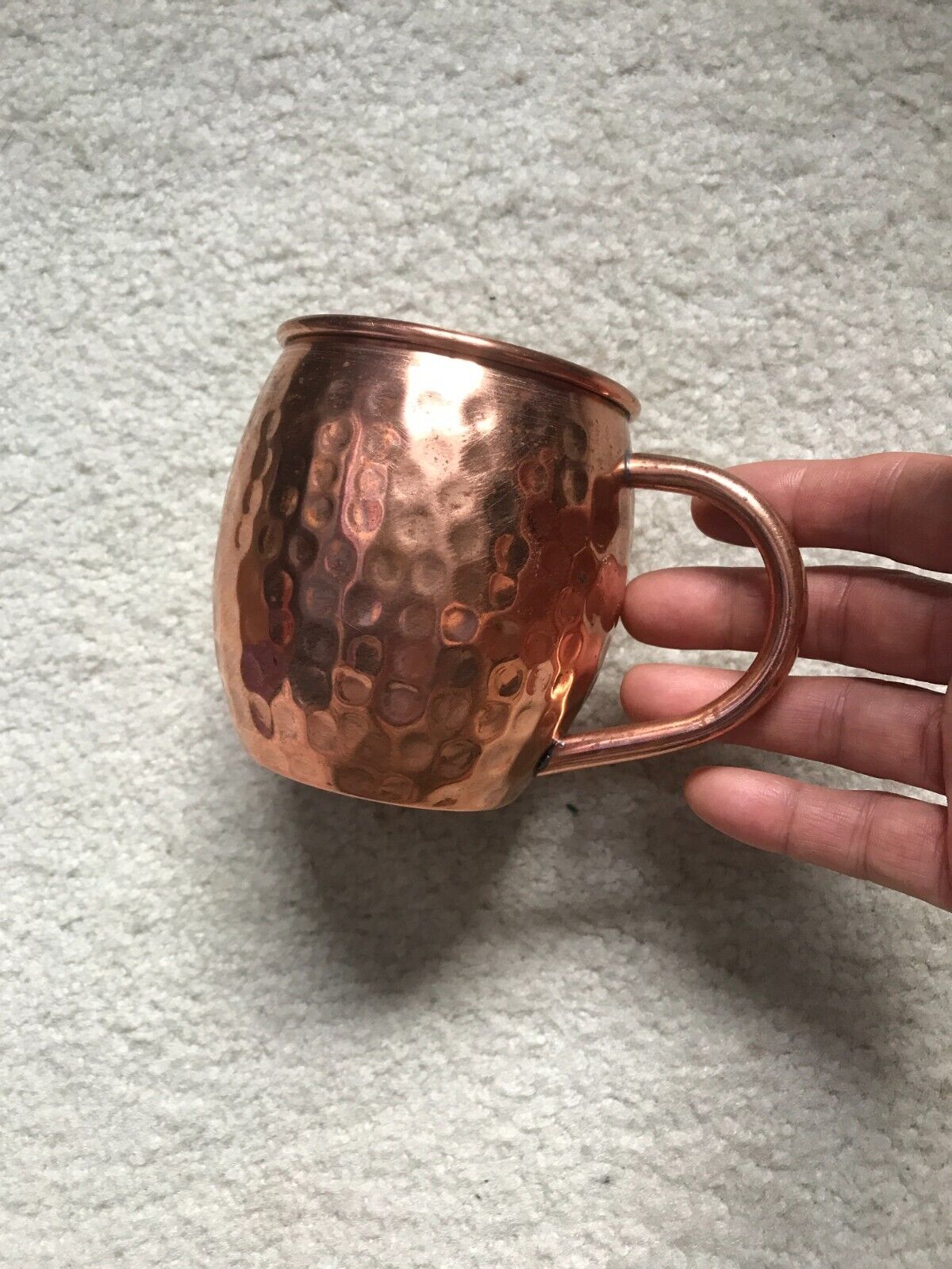 Vintage 1970s Copper Kitchen Classique Hammered Mule Mug Moscow CUP 3.5\