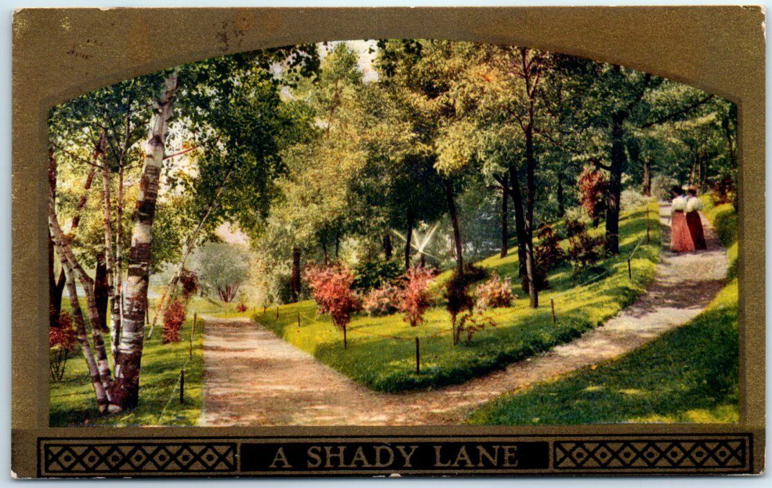 Postcard - A Shady Lane Painting/Art Print