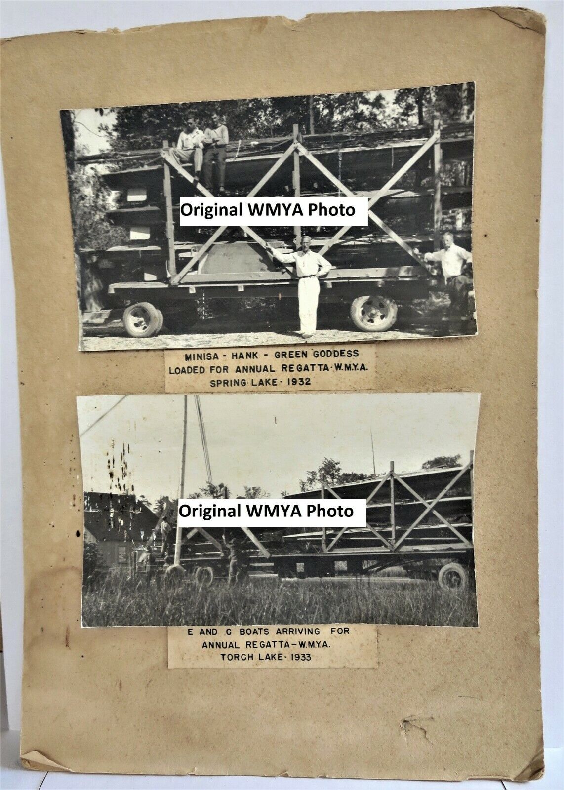 Original Photos of Western Michigan Yachting Association Regatta from the 1930\'s