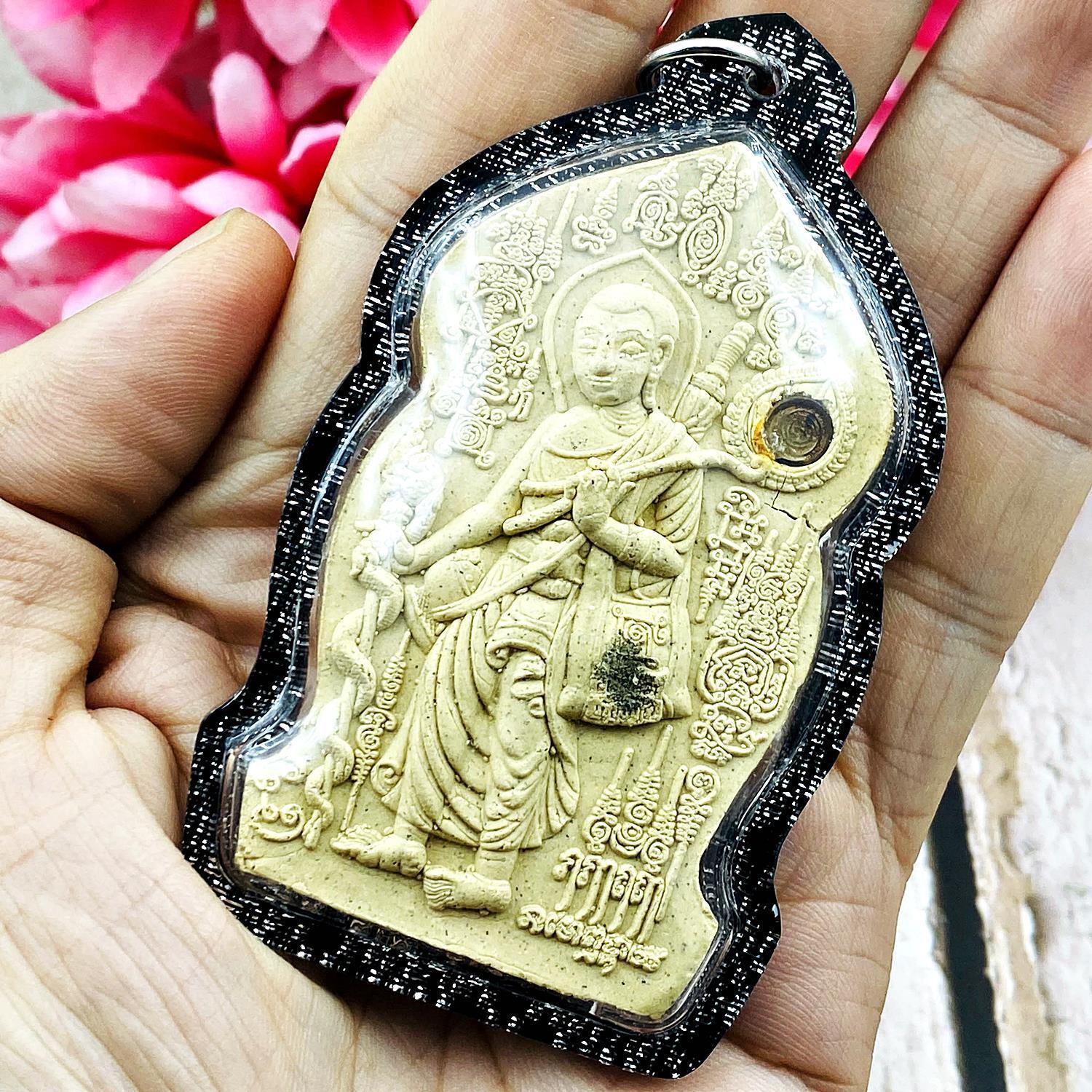 Large Walking Sivali Growth Fortune Rich Coin Lp Kalong Be2552 Thai Amulet 17182