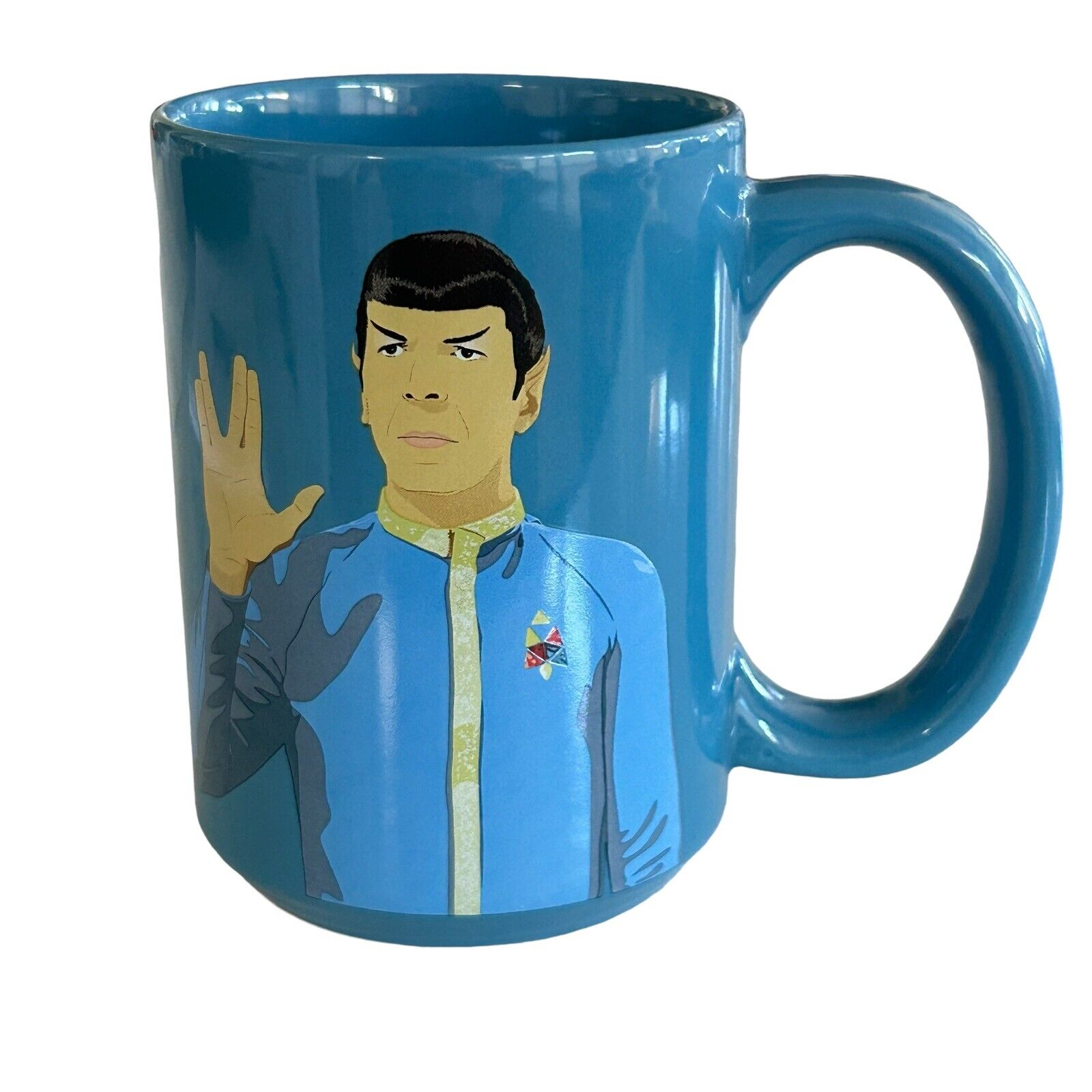 Spock Star Trek Coffee Mug Cup Live Long and Prosper Zak Designs 16 Oz.