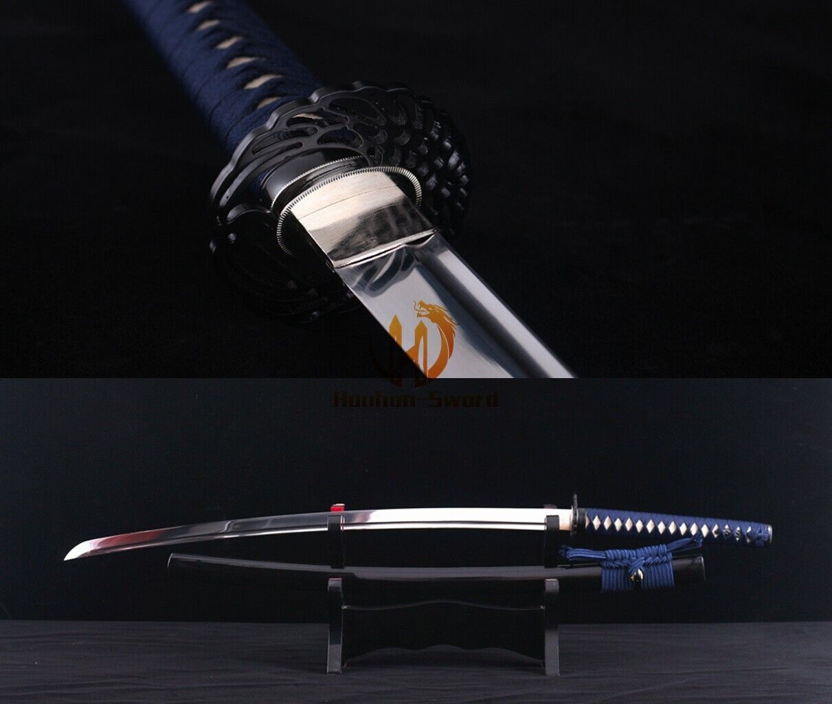 Handmade 9260 Spring Steel Samurai Katana Japanese Sword Full Tang Mirror Blade