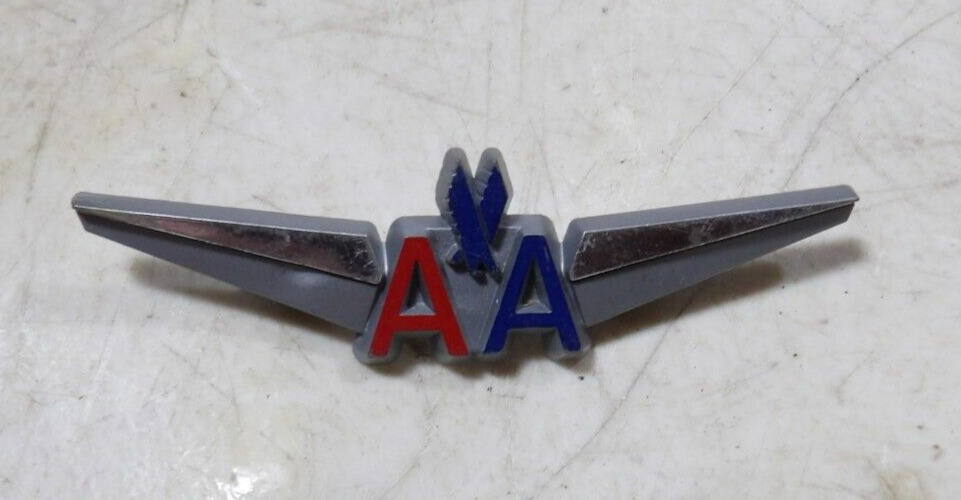 VTG 1960s70s American Airlines Junior Pilot Wings Pin Stoffel Seals NY