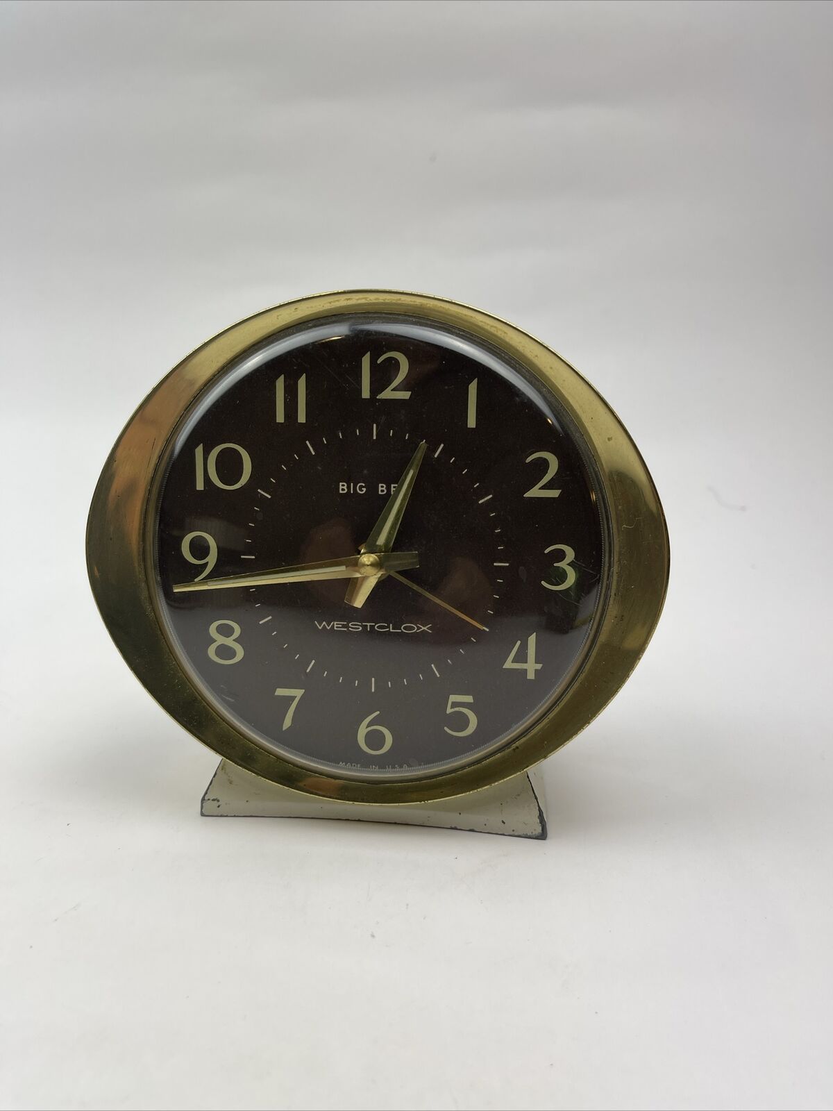 Vintage Big Ben Westclox Alarm Clock Windup  53647 Model MCM Mid century Modern