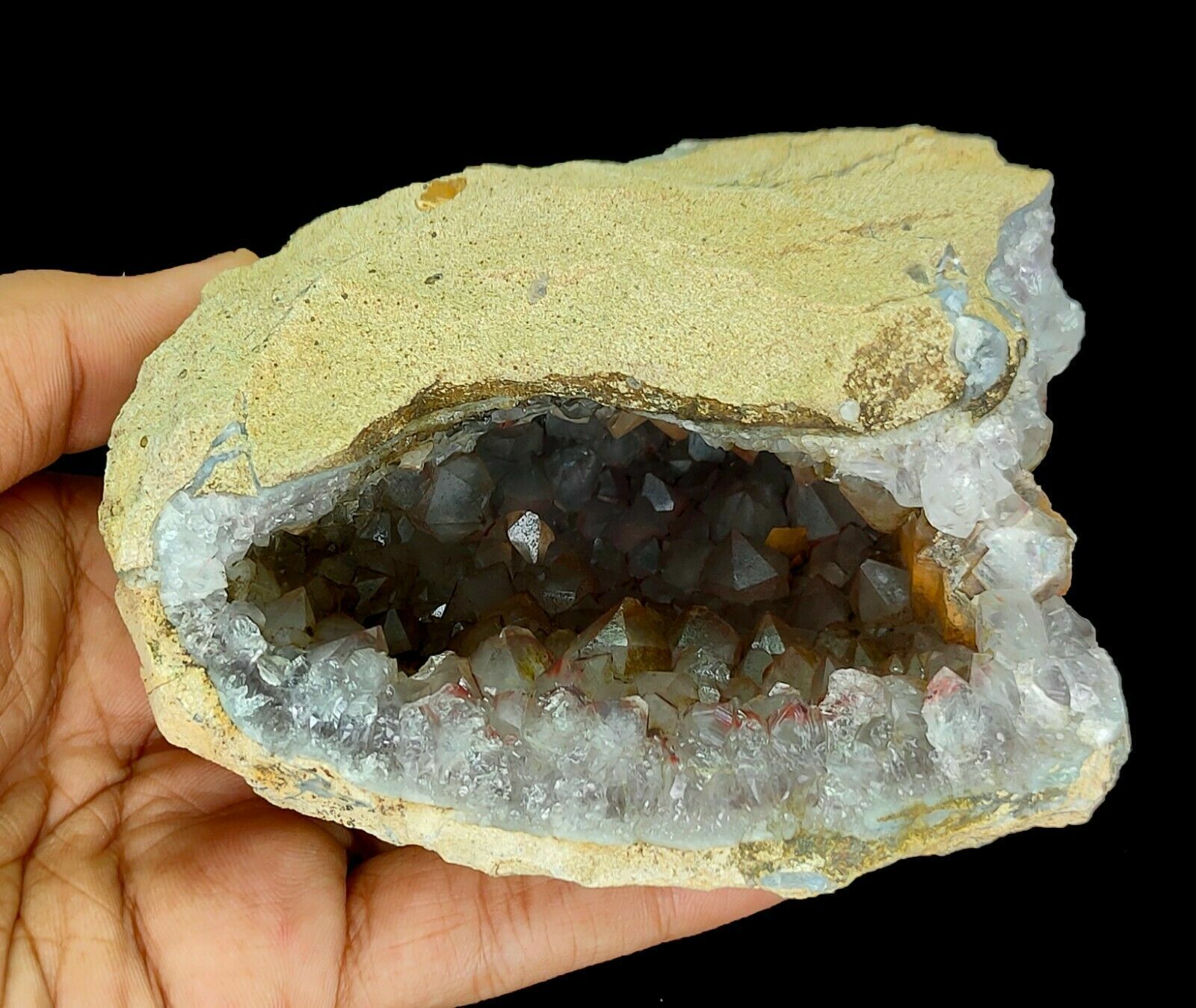 1.5 LB Natural Amethyst Geode Mineral Specimen - India