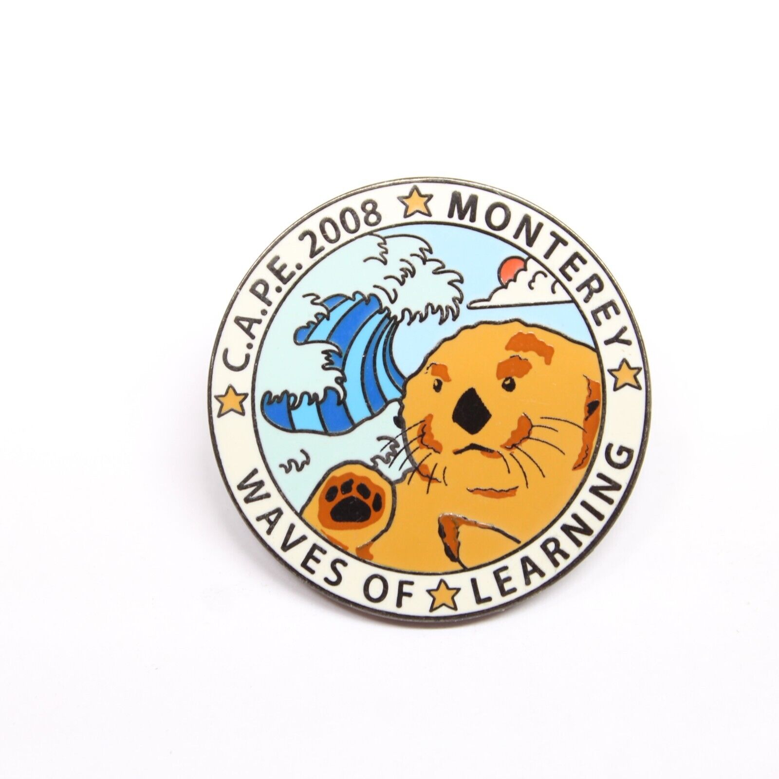 CAPE 2008 Monterey Waves of Learning Pin Lapel Enamel Collectible