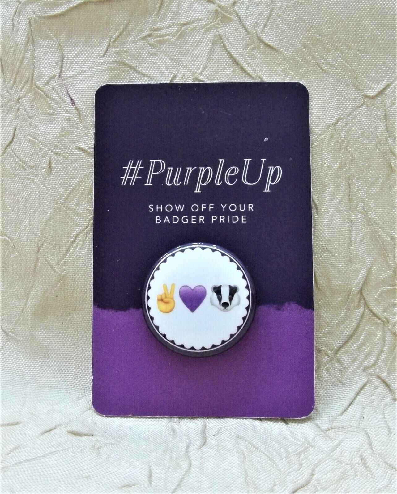 Spring Hill College Peace Love & Badgers Pinback #PurpleUp Mobile AL Show Pride