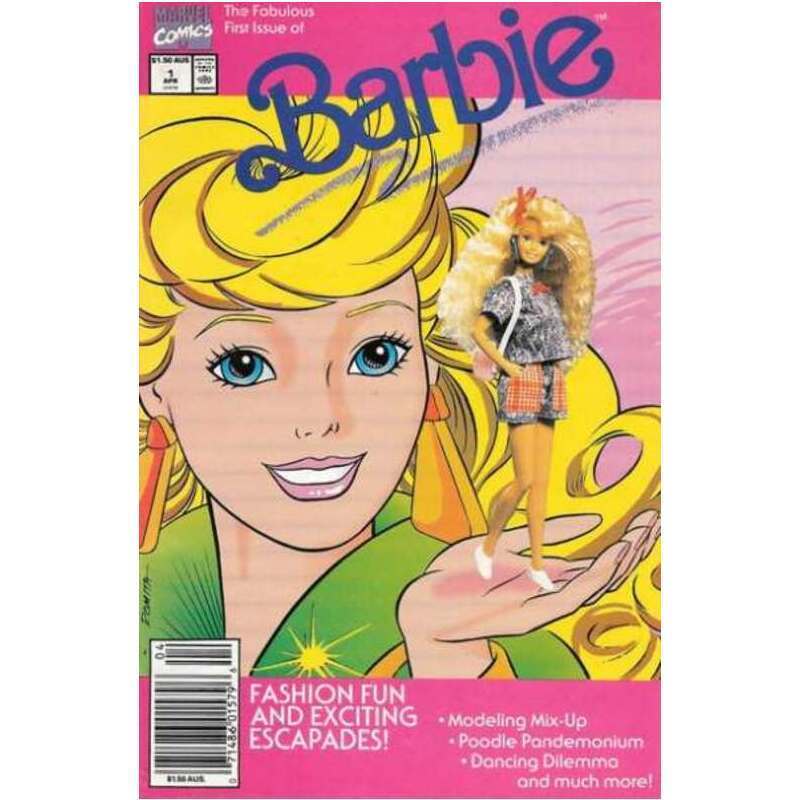 Barbie #1 Newsstand in Near Mint condition. Marvel comics [d,