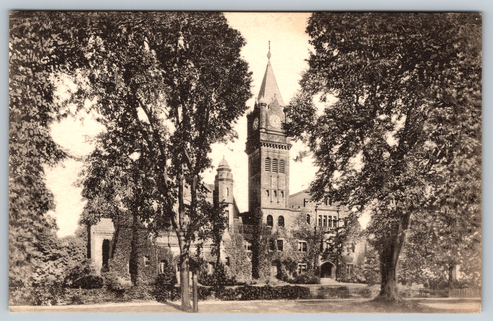 Mary Lyon Hall Mount Holyoke College Hadley MA c1910s Antique Vintage Postcard