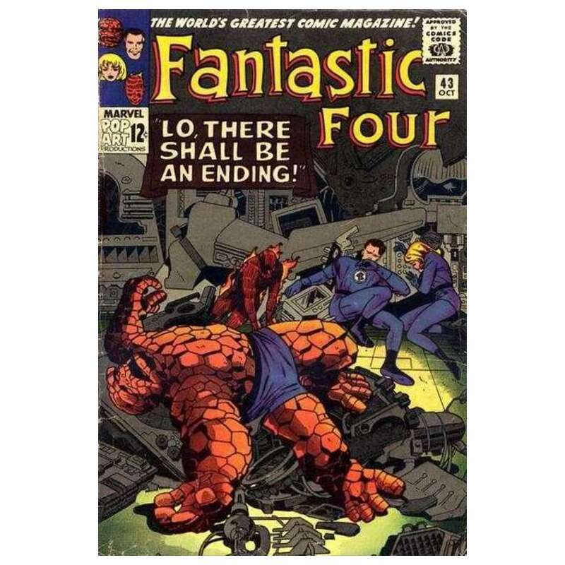 Fantastic Four (1961 series) #43 in Fine minus condition. Marvel comics [m;