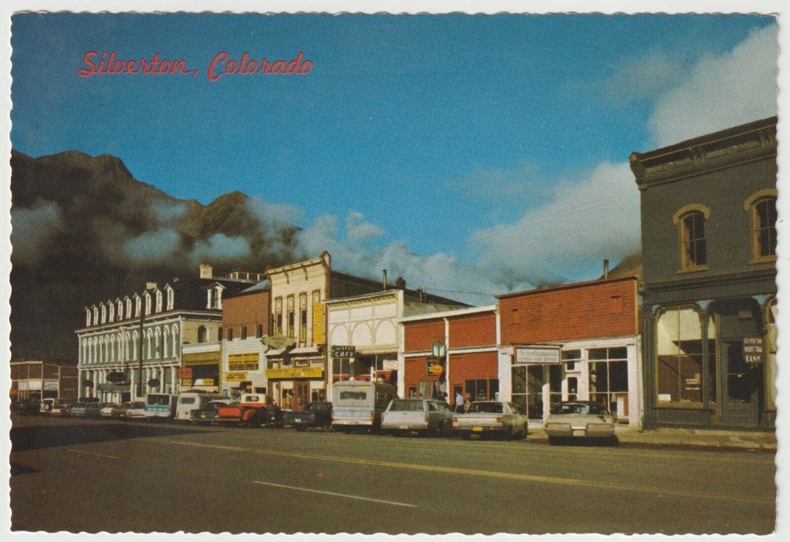 Silverton Colorado Main Street Vintage Postcard Unposted