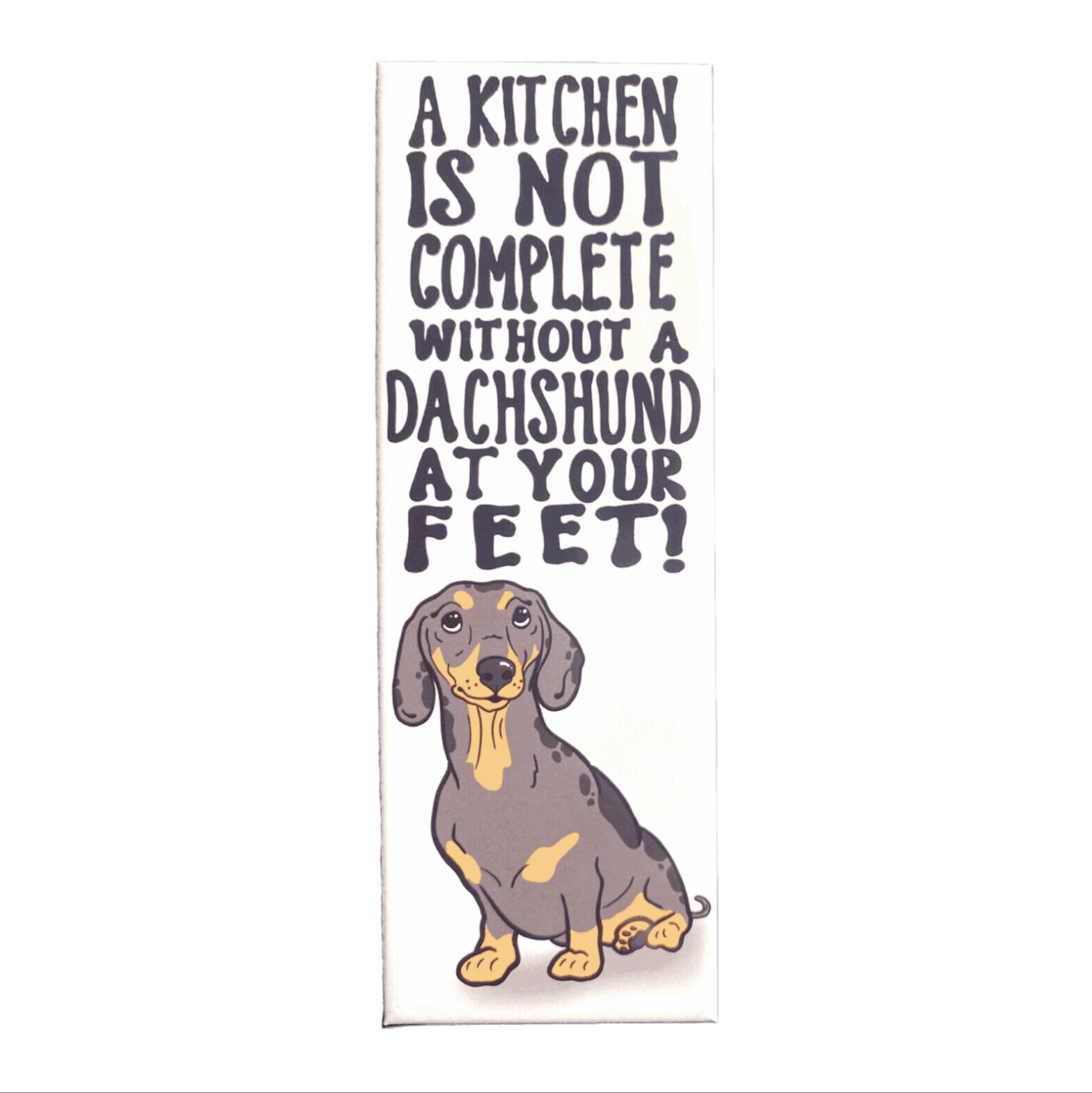 Black Tan Dapple Dachshund Wiener Dog Magnet Pet Gift Collectible Kitchen Decor
