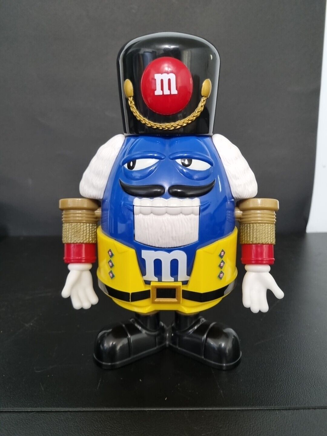 M&M Mars Blue Nutcracker Limited Holiday Edition Candy Dispenser