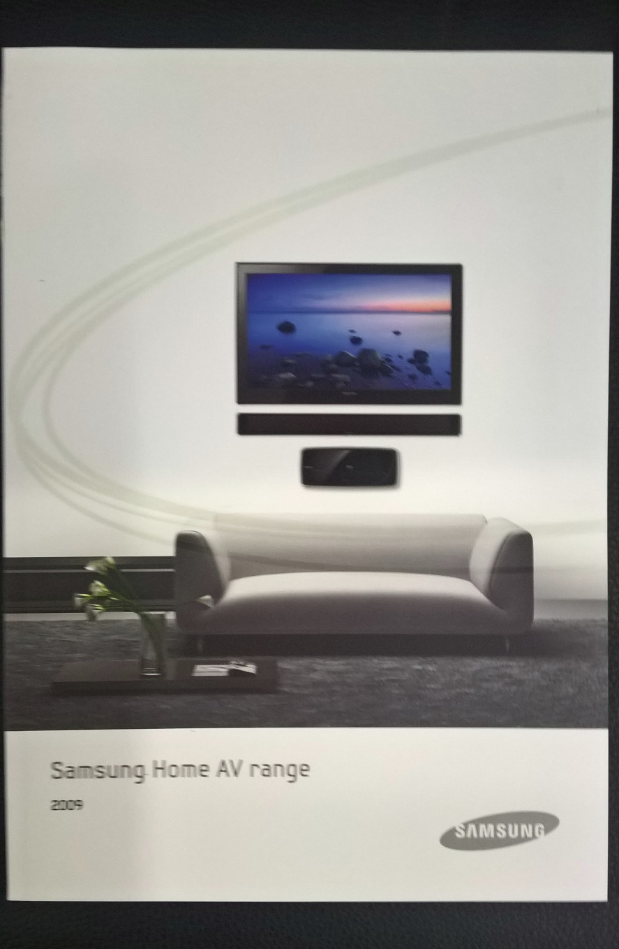 SAMSUNG TV DVD Audio Product Range Catalogue Brochure Book Booklet 2009