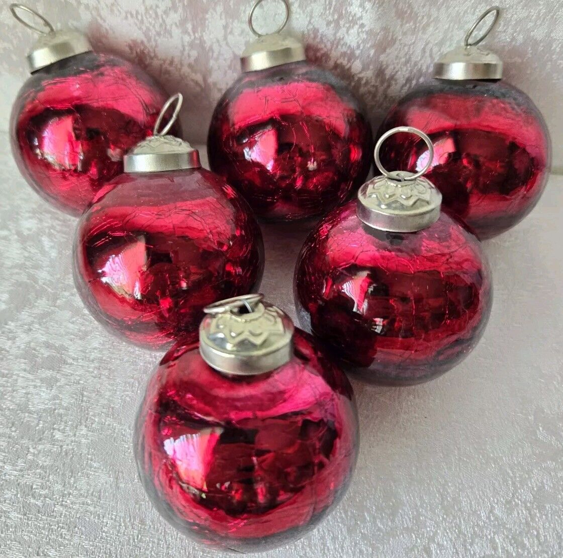 Vintage Kugel Style Glass Christmas Ornaments 2\