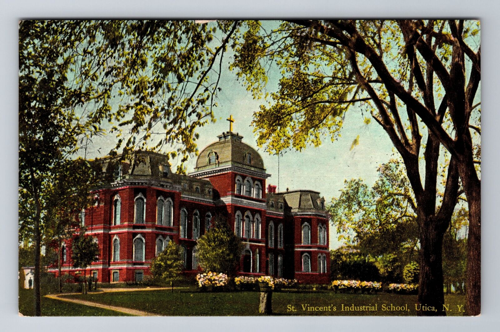 Utica NY-New York, St Vincent's Industrial School, Antique, Vintage Postcard