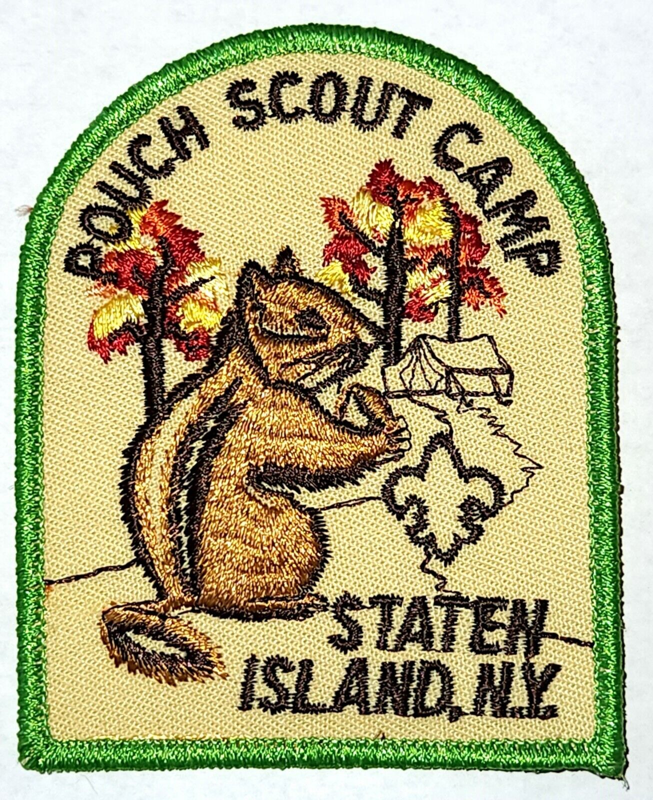 Wm H Pouch Scout Camp (NY) Pocket Patch BSA  Squirrel