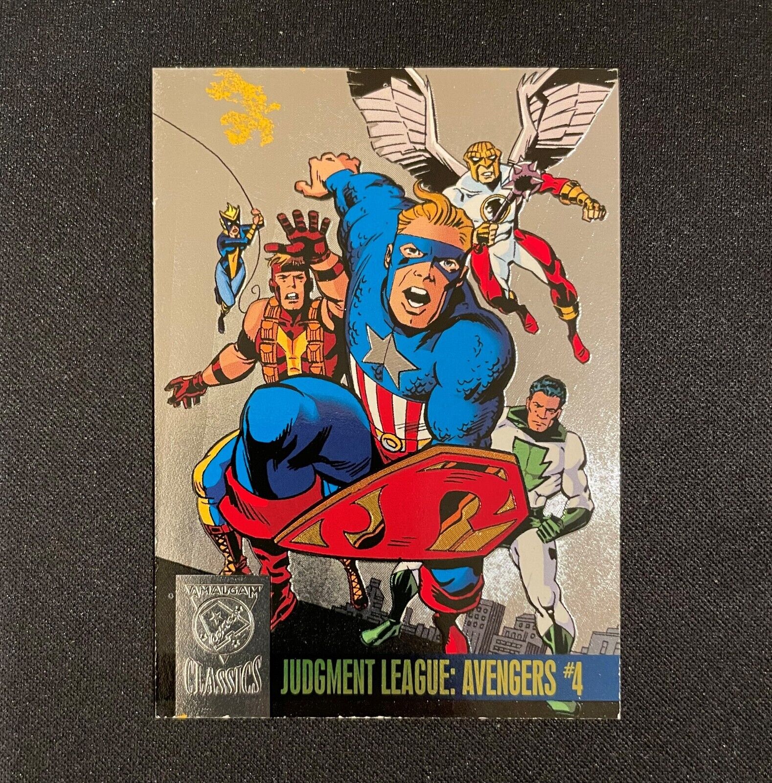 1996 Fleer/SkyBox Marvel/DC Amalgam Judgment League: Avengers #4 Power Blast #2