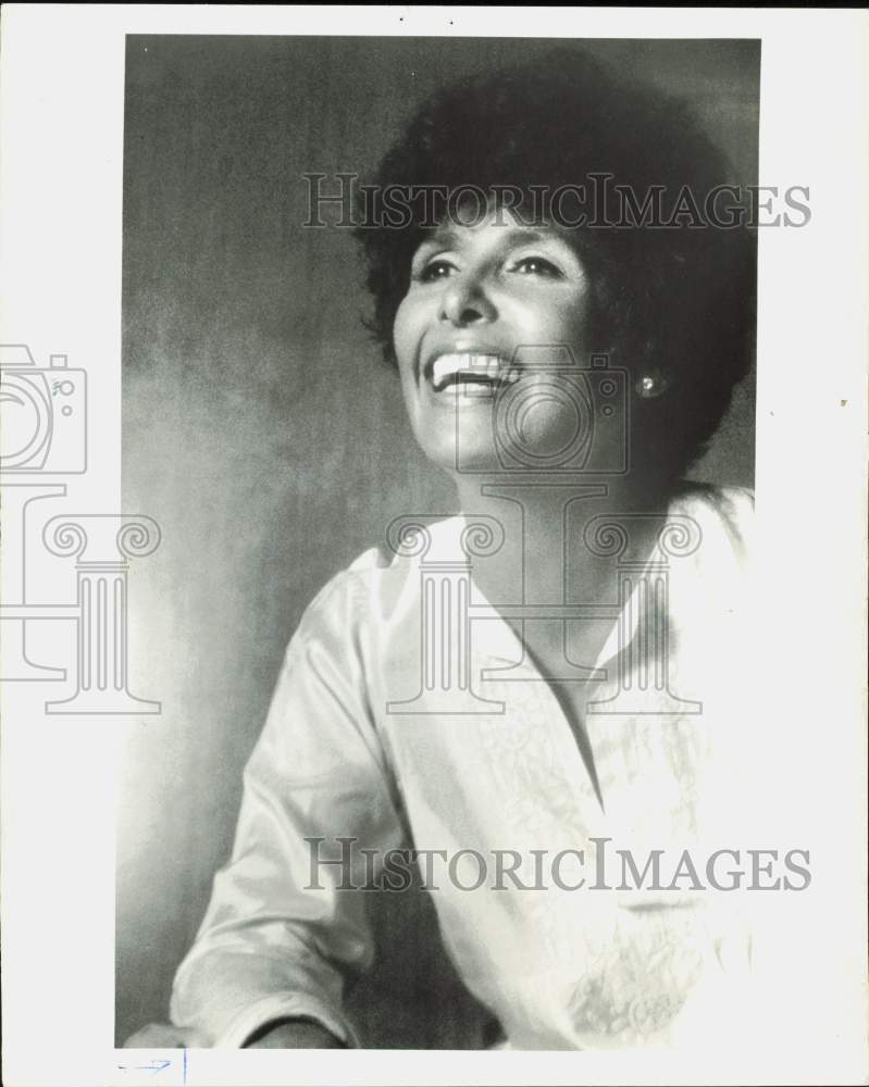 1980 Press Photo Singer Lena Horne at the Fresno Convention Center Theatre