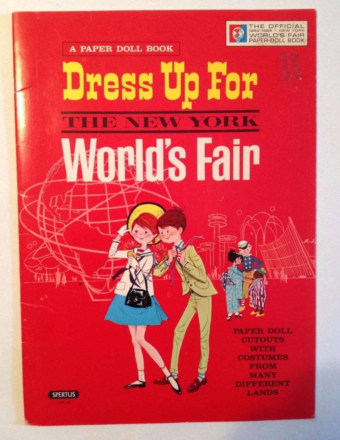 1964-65 New York World\'s Fair Paper Doll Book (very unique)- clothing, outfits