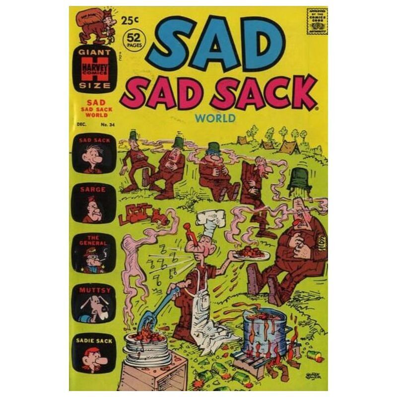 Sad Sad Sack World #34 in Fine condition. Harvey comics [w}
