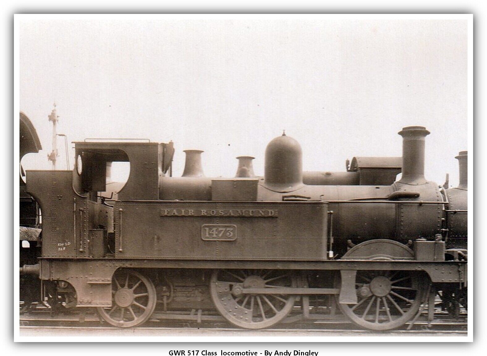 GWR 517 Class  railroad Train Railway