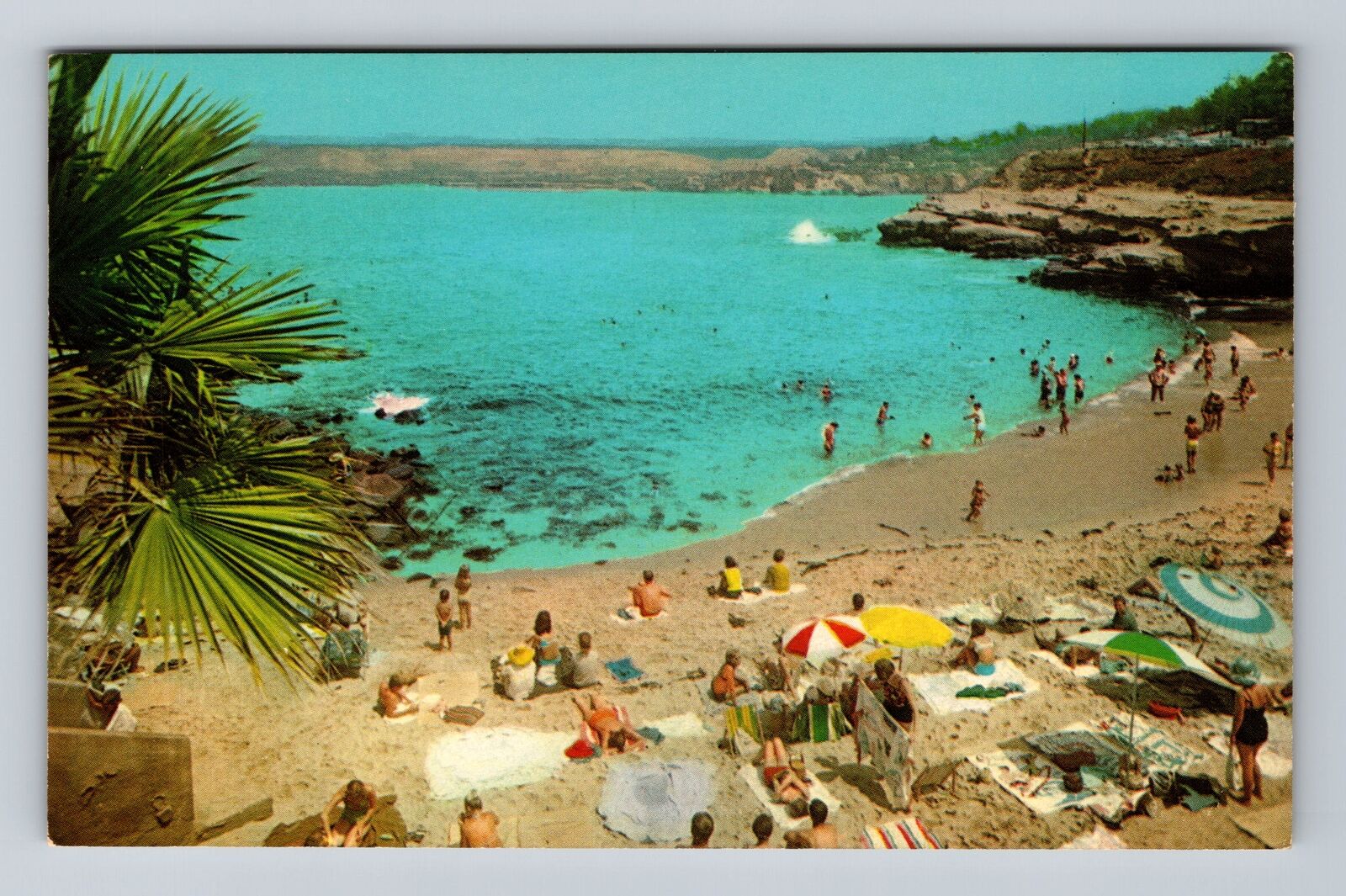 La Jolla CA-California, La Jolla Cove and Beach, Antique Vintage Postcard