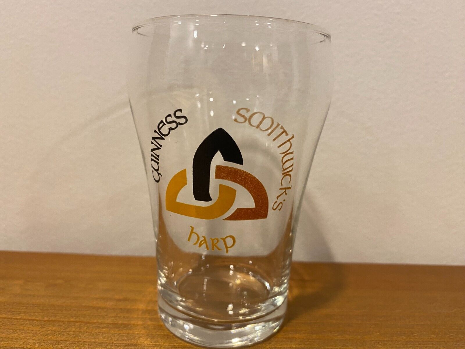 Guinness Smithwick's Harp Beer Glass 8 oz Sampler Clear 3.9