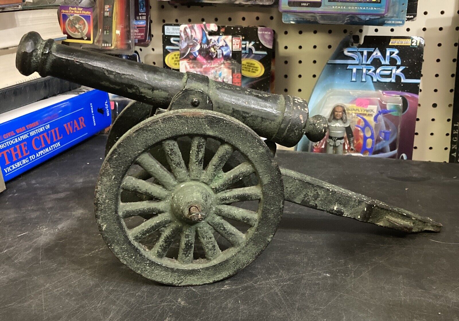 Antique Cast Iron Cannon Decor