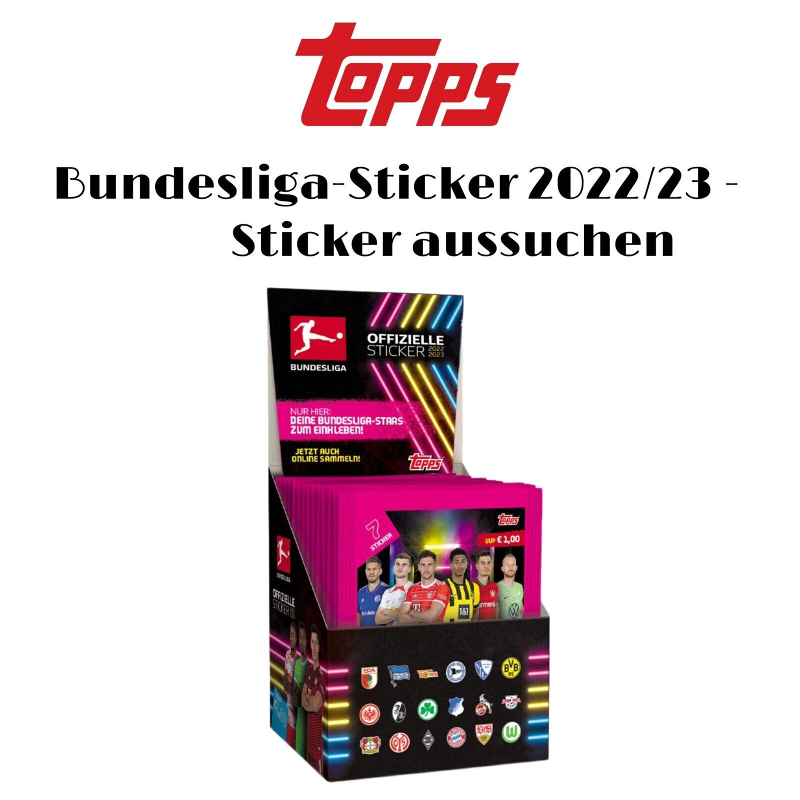 Topps Bundesliga Sticker 2022/23 - Choose Any Number of Stickers