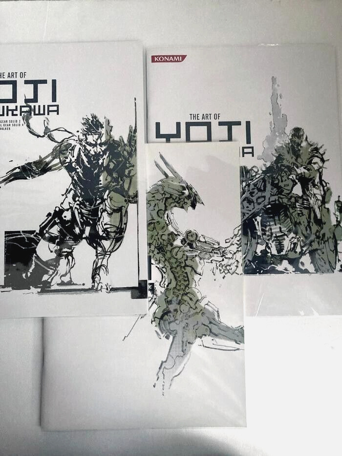 YOJI SHINKAWA Set of 3 Metal Gear Solid Art Book Konami 2011 Ltd japan rare