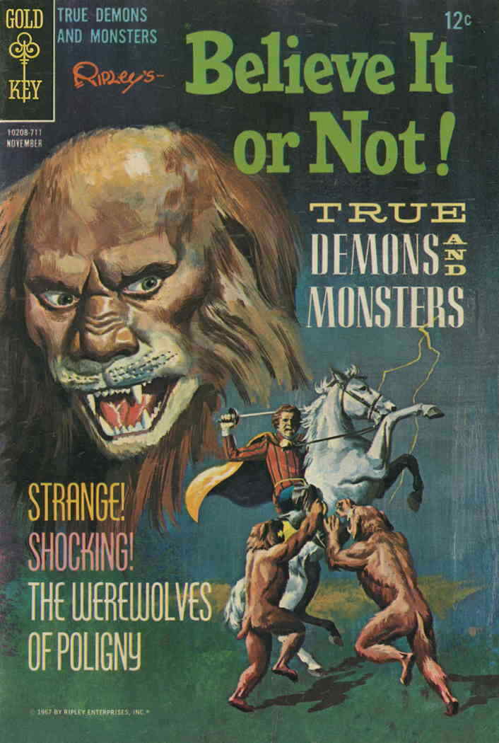 Ripley\'s Believe It or Not #7 VF; Gold Key | November 1967 True Demons Monsters