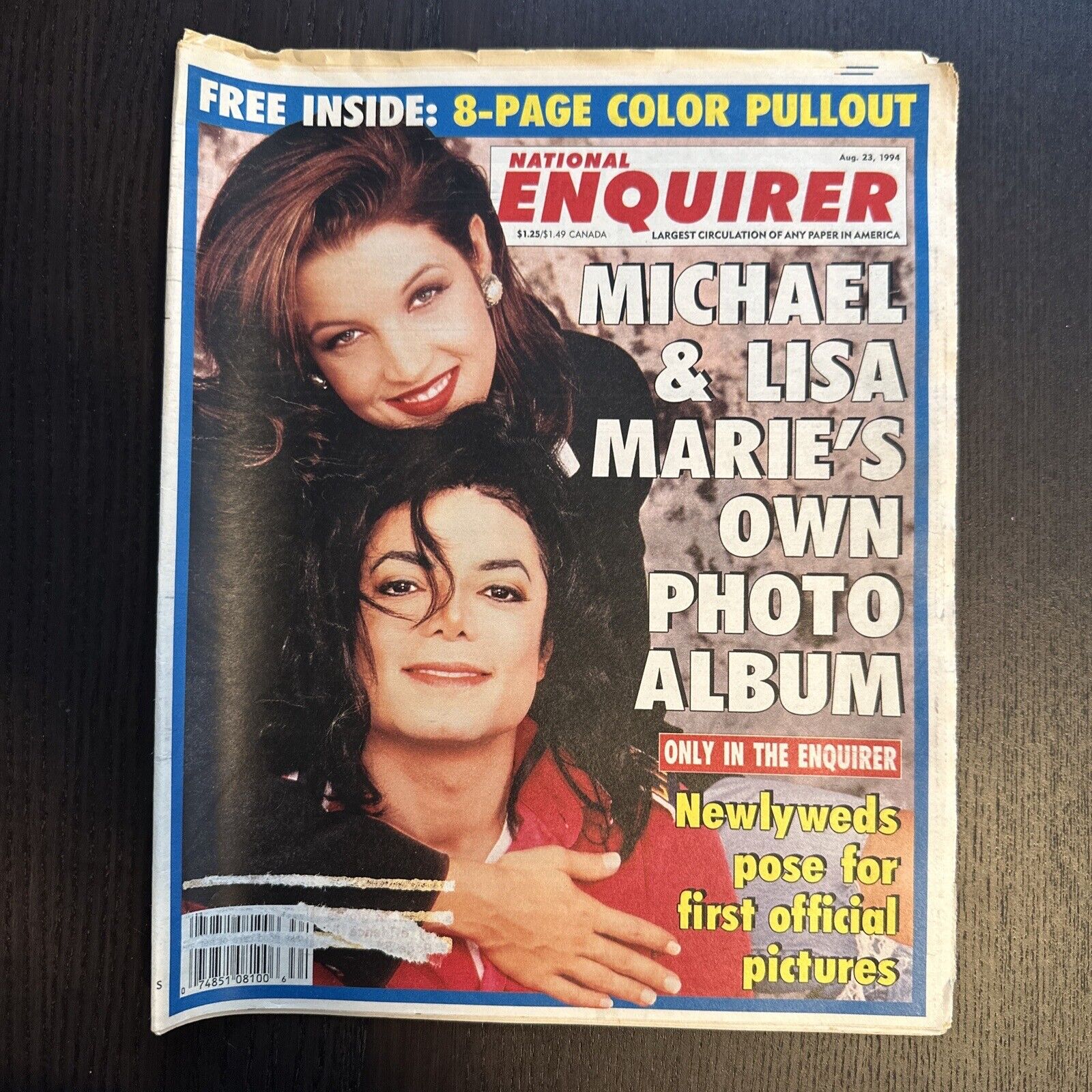 National Enquirer August 23 1994 Michael Jackson Lisa Marie Presley Sly Stallone