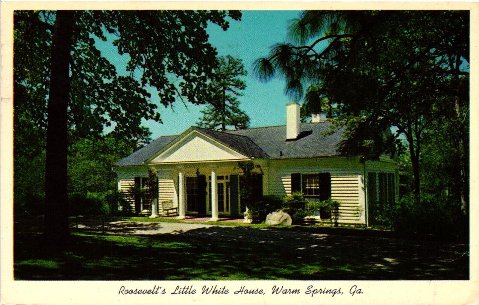 Postcard Roosevelt\'s Little White House Museum Warm Springs Georgia