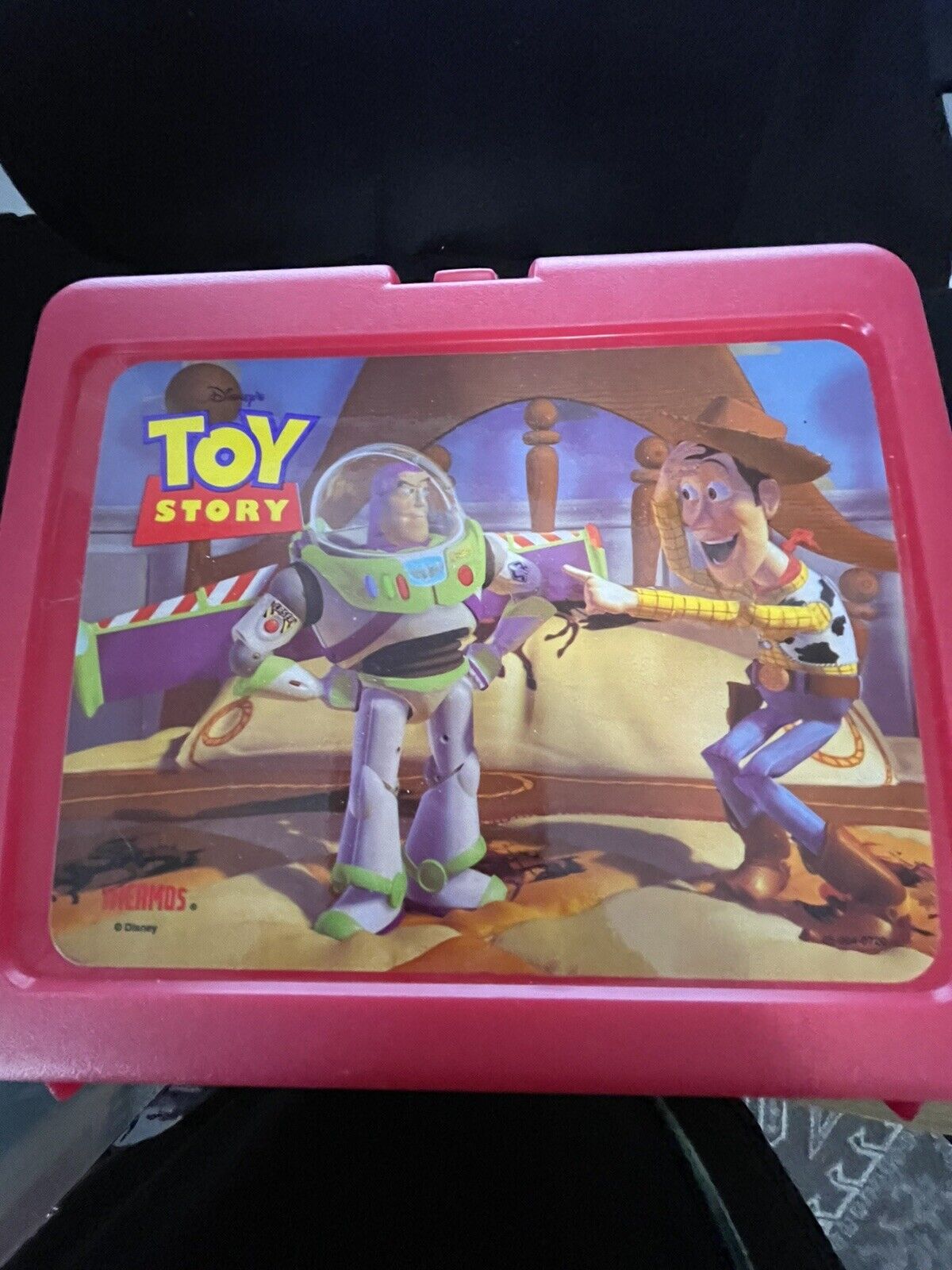 Vintage 1996 Toy Story Lunch Box Red Plastic 05-004-0720 No Thermos Woody Buzz