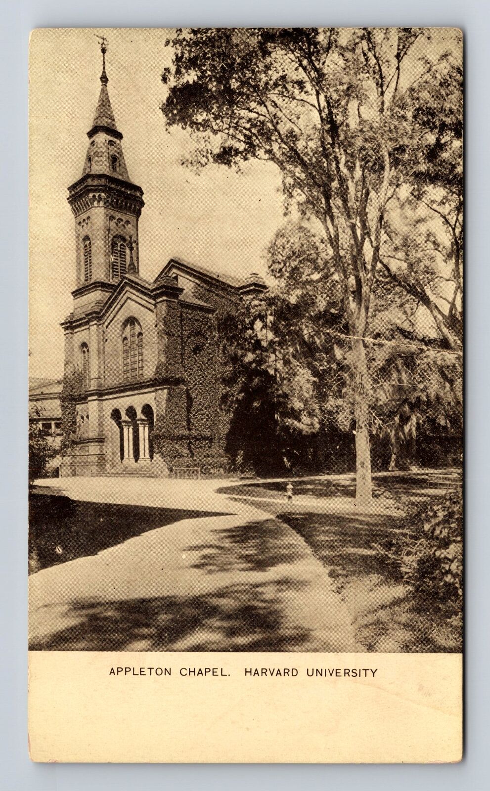 Cambridge MA-Massachusetts, Harvard University, Appleton Chapel Vintage Postcard