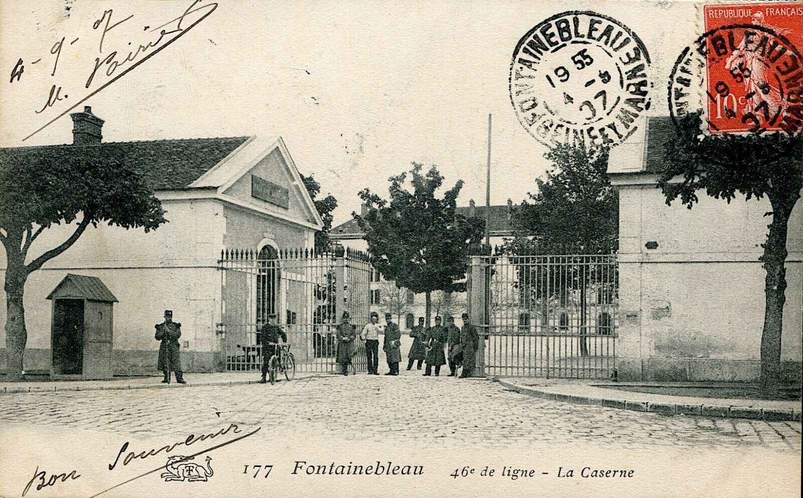 CPA 77 - Fontainebleau - 46th in line - The barracks