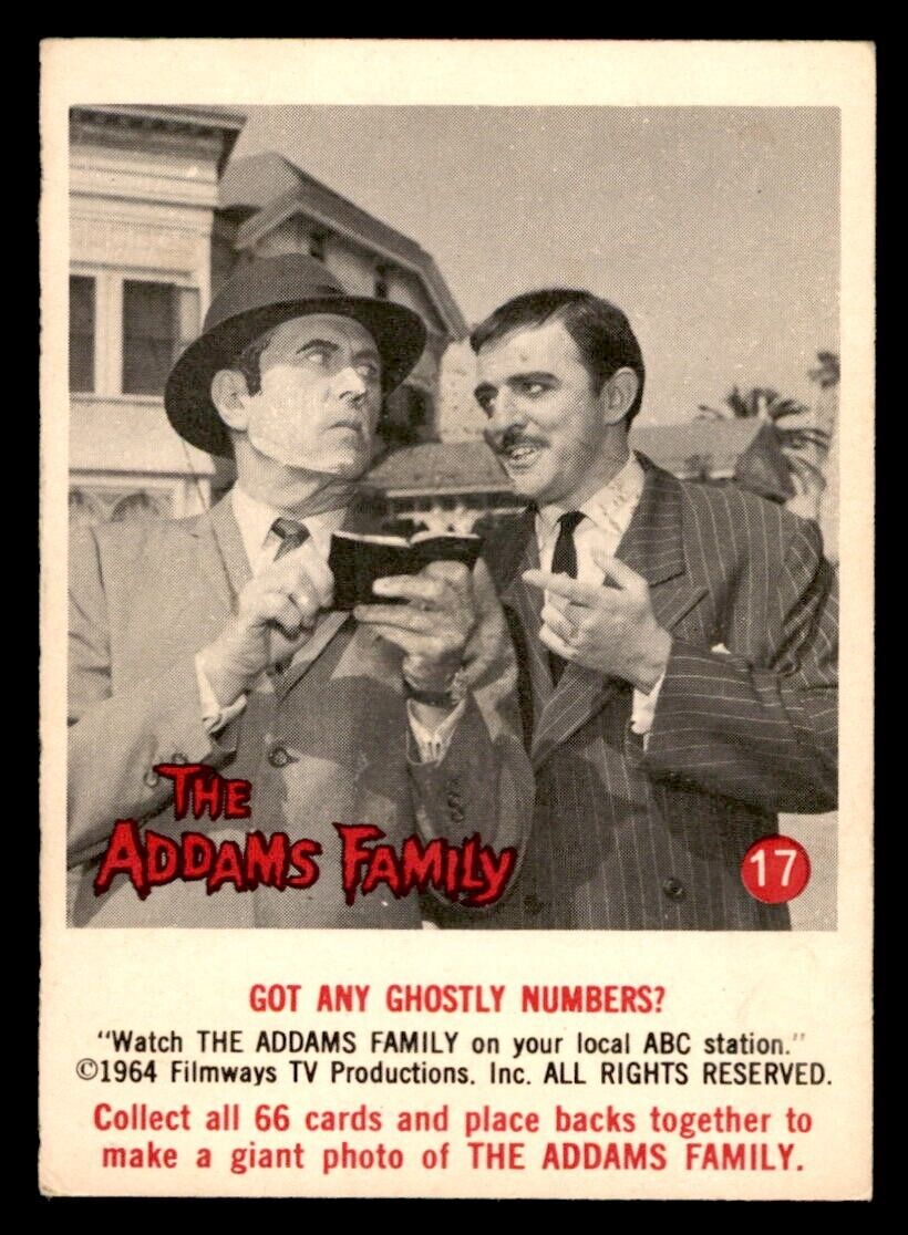 1964 Addams Family #17 Got Any Ghostly Numbers? EX *d2