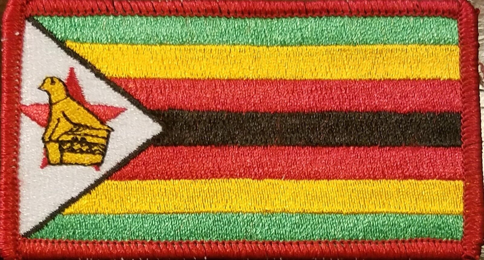 Zimbabwe Flag Patch W/ VELCRO® Brand Fastener Tactical Morale Southern Africa #7