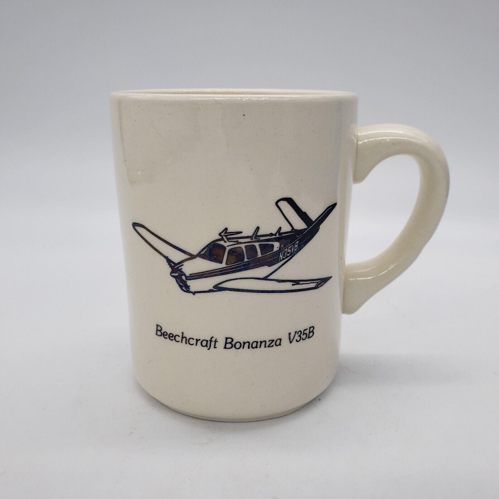Beechcraft Bonanza V35B Vintage USA Ceramic Coffee Mug Aviation